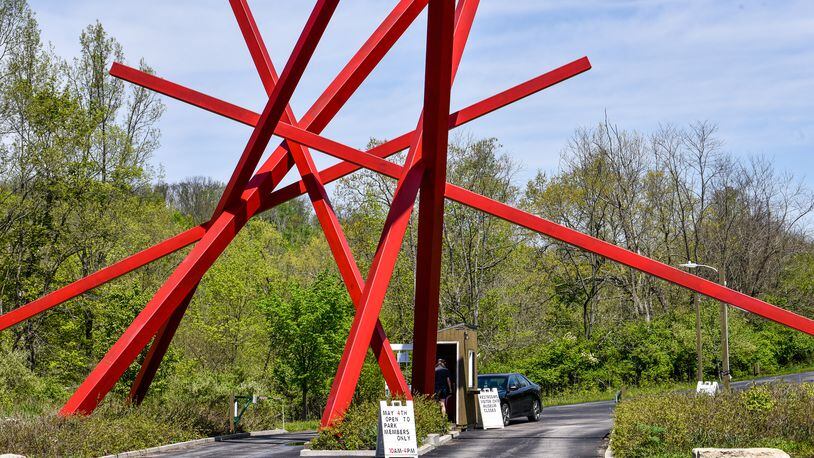 Pyramid Hill Sculpture Park would like to feature both established and emerging artists in tandem in its museum through the "Here and Now" exhibit this winter. It is seeking artist submissions through Sept. 9. Shown in this photo is the entrance to the park on Hamilton Cleves Road. NICK GRAHAM/FILE