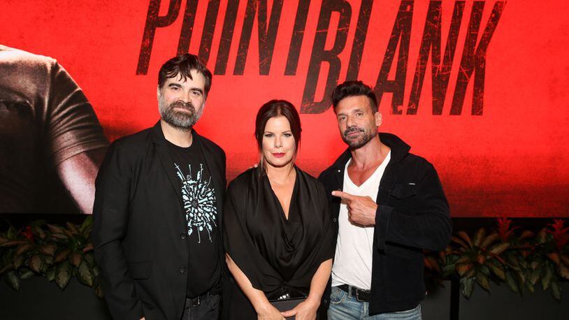 LOS ANGELES, CALIFORNIA - JULY 11: Joe Lynch, Marcia Gay Harden and Frank Grillo attend a special screening of Netflix’s ‘Point Blank’ at NETFLIX on July 11, 2019 in Los Angeles, California. (Photo by Jesse Grant/Getty Images for Netflix)