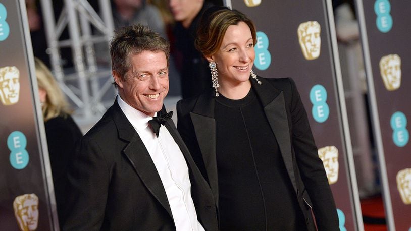 Actor Hugh Grant and Swedish TV producer Anna Eberstein married Friday in London, according to reports. (Photo by Jeff Spicer/Getty Images)