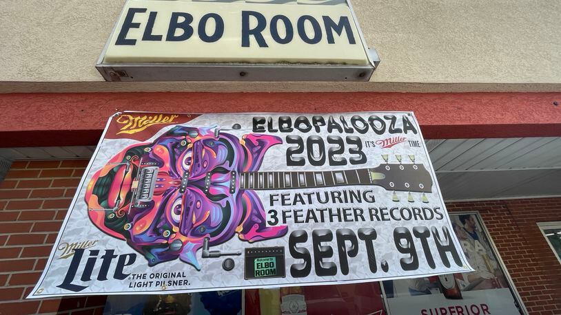 ElboPalooza is being presented by the Elbo Room and Three Feather Records from 5 to 11 p.m. on Saturday, Sept. 9, 2023, behind the two businesses which are in the 1100 block of Magie Avenue in Fairfield. MICHAEL D. PITMAN/STAFF