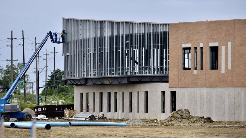 Construction continues on the new TriHealth Liberty Tuesday, May 21, 2019 on Liberty Way in West Chester Twp. NICK GRAHAM/STAFF