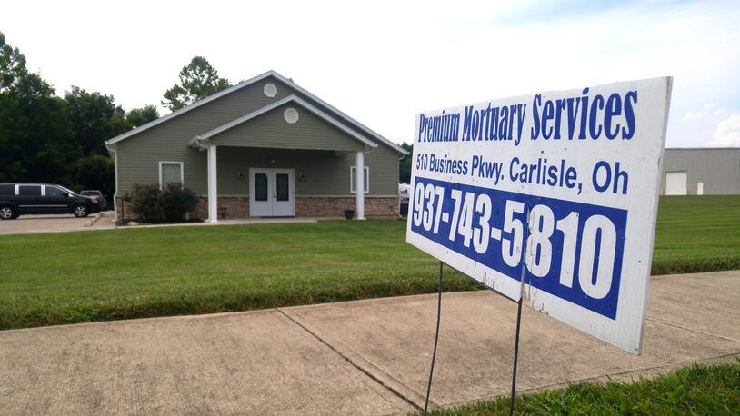 A state board’s decision about the future of Premium Mortuary Services, a Carlisle crematory, is expected to be announced next week. NICK GRAHAM/STAFF