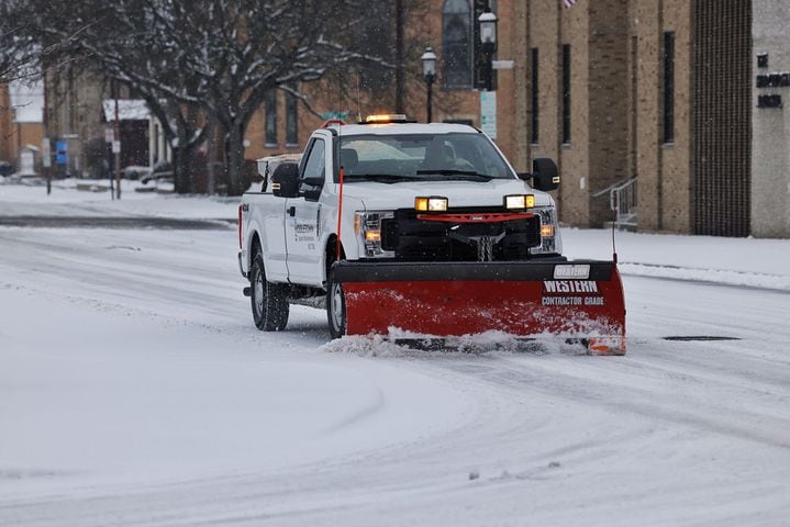 Snow in Middletown Jan. 17, 2022