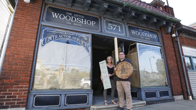Kelly and Brian Robinson have bought The Little Woodshop on Main and are expanding there Main High Laserworks business to the location. NICK GRAHAM/STAFF