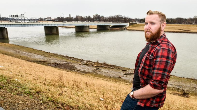 Adam Camerer was traveling on the Columbia Bridge in November when he stopped to try to talk a man out of jumping. The man survived the jump and Camerer is looking to meet up with him to see how he is doing. NICK GRAHAM/STAFF