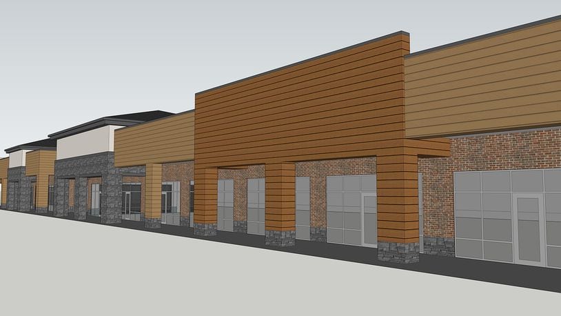 The Myers Y. Cooper Co. is developing a 21,000-square-foot shopping destination near Kyles Station Road and Ohio 4 in Liberty Twp. The project is expected to be completed by the first quarter of 2024. SUBMITTED DRAWING