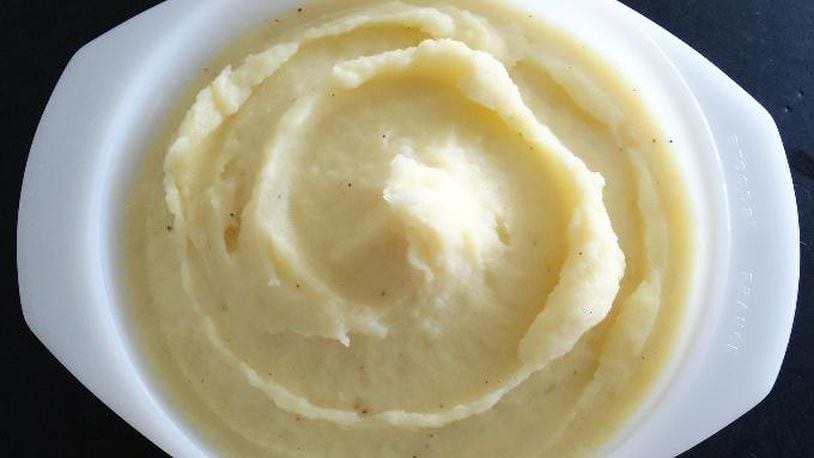 Photo illustration of mashed potatoes.