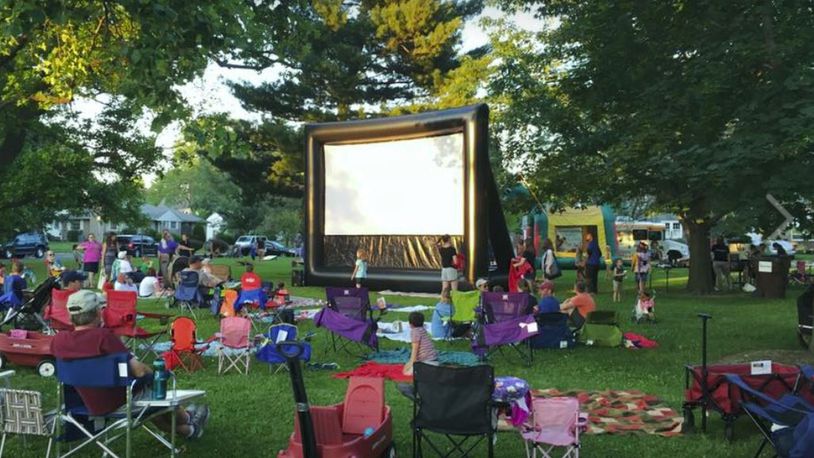 The Highland Park neighborhood recently held a movie night using a micro-grant from Hamilton’s 17Strong program. CONTRIBUTED