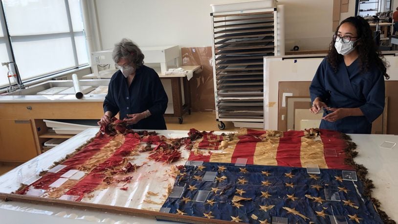 In July 2020, preservationists in Cleveland meticulously unrolled an American flag from its pole that was flown during the Civil War by the 35th Regiment of the Ohio Volunteer Infantry — also known as "the Butler Boys" for the county most soldiers came from. CONTRIBUTED