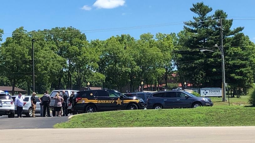 Officials investigated a suspicious package in Middletown that caused the evacuation of Meijer on Tuesday, July 28, 2020. The package was at the nearby Social Security Administration office. RICK McCRABB / STAFF