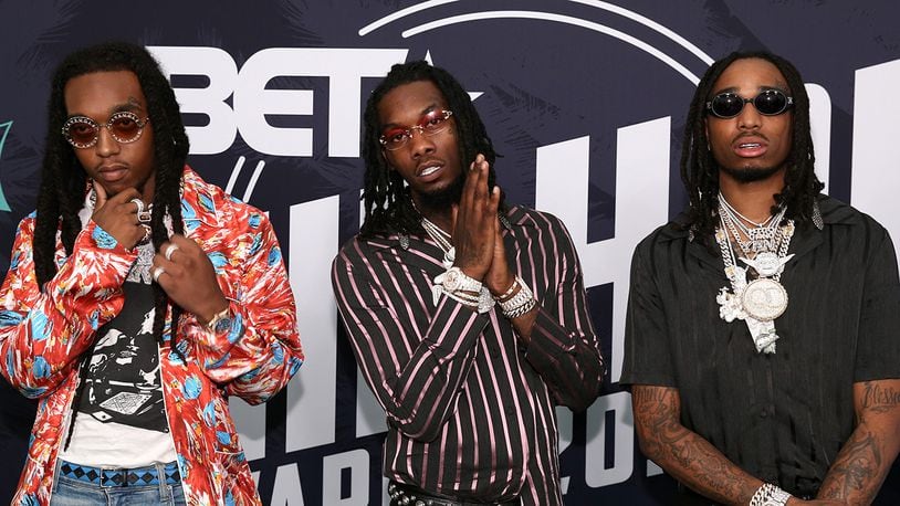 Quavo (middle) of rap trio Migos (pictured) wants Disney to cast the group as the hyenas in the remake of "The Lion King."